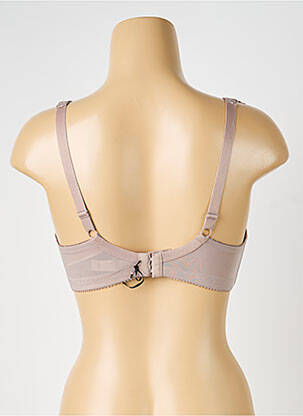Soutien-gorge sans armature haut soutien-gorge emboitant marron PIEGE femme
