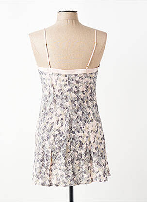 Nuisette/combinette effet matière satinée gris MARJOLAINE femme