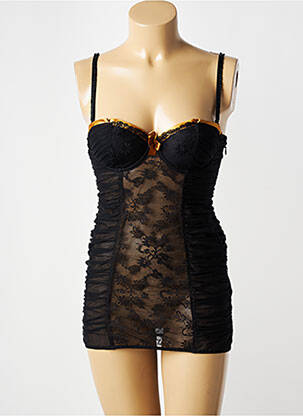 Nuisette/combinette effet matière satinée noir AUBADE femme