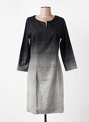 Robe mi-longue manches 3/4 manches 3/4 gris D.SPORT femme