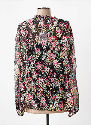 Blouse légère et transparente manches longues noir COMPTOIR DES COTONNIERS femme