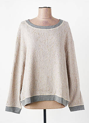 Pull stretch manches longues gris D.SPORT femme