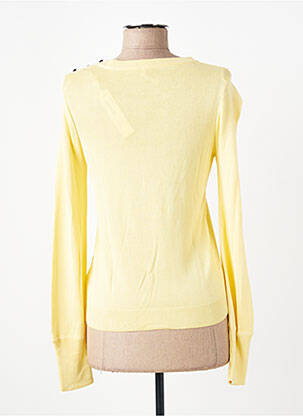 Pull stretch manches longues jaune I.CODE (By IKKS) femme
