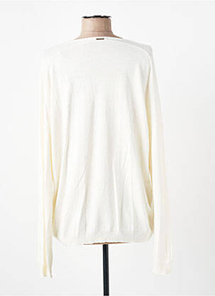 Pull col v manches longues beige ONE STEP femme