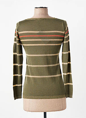 Pull stretch manches longues vert D.SPORT femme
