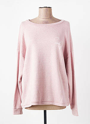 Pull stretch manches longues rose NOBELLE STORE femme
