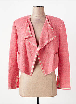 Gilet manches longues stretch rose CLAUDIUS femme