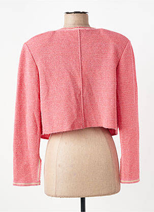 Gilet manches longues stretch rose CLAUDIUS femme