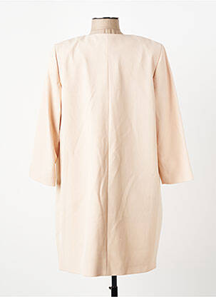 Manteau long coupe cintrée sans capuche rose DEVERNOIS femme