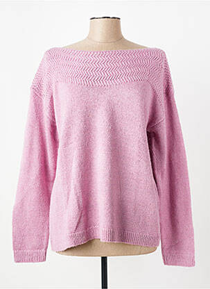Pull col bateau manches longues violet THERMOLACTYL BY DAMART femme