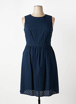 Robe mi-longue sans manche sans manche bleu BROOKS BROTHERS femme