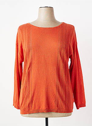 Pull stretch manches longues orange DAMART femme