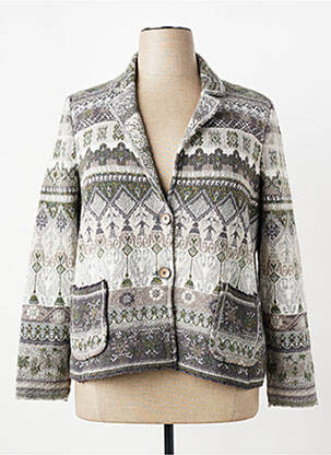 Gilet manches longues stretch gris D.SPORT femme