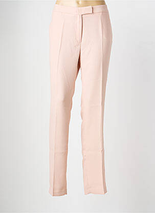 Pantalon chino taille normale taille normale rose DEVERNOIS femme