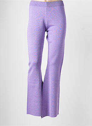 Pantalon flare taille élastique taille normale violet TOMMY HILFIGER femme