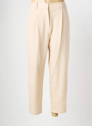 Pantalon 7/8 taille haute taille haute beige COMPTOIR DES COTONNIERS femme