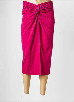 Jupe mi-longue stretch rose RALPH LAUREN femme