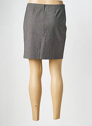 Jupe courte taille à pinces gris IKKS femme