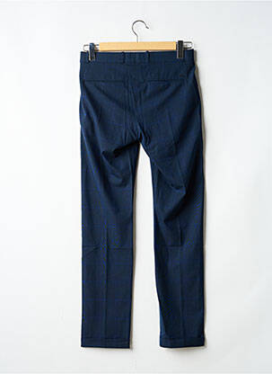 Pantalon slim tissage popeline taille normale bleu IKKS homme