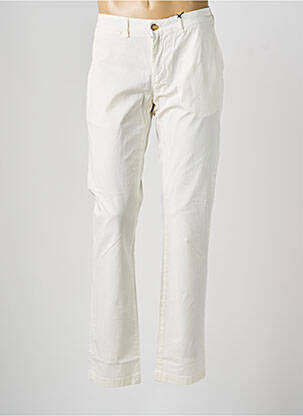 Pantalon chino tissage popeline taille normale beige FACONNABLE homme