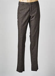 Pantalon slim taille à pinces taille normale marron FACONNABLE homme