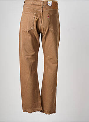 Jeans coupe droite fermeture zippée sous rabat boutonné taille normale marron LEVI'S homme