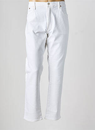 Jeans coupe droite fermeture zippée sous rabat boutonné taille normale blanc RALPH LAUREN homme