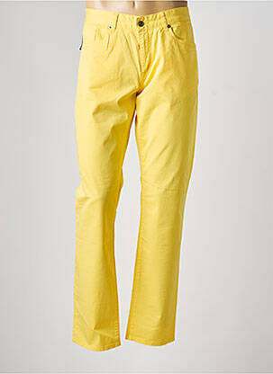 Pantalon slim tissage popeline taille normale jaune FACONNABLE homme