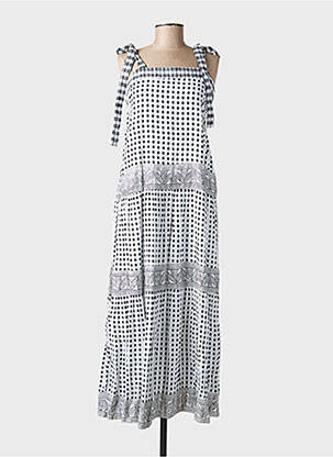 Robe longue coupe évasée fines bretelles noir RHUM RAISIN femme