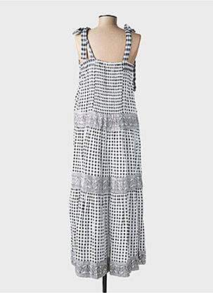 Robe longue coupe évasée fines bretelles noir RHUM RAISIN femme
