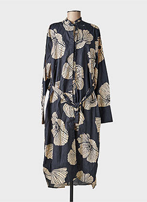 Robe longue manches longues manches longues noir RHUM RAISIN femme