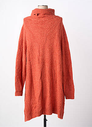 Pull tunique manches longues manches longues orange RHUM RAISIN femme