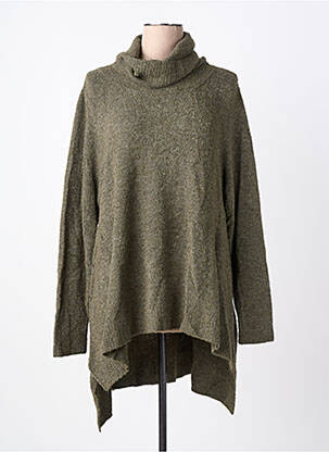 Pull tunique manches longues manches longues vert RHUM RAISIN femme
