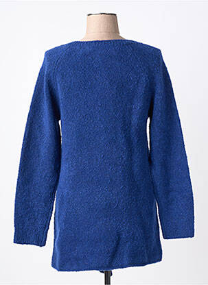 Pull tunique col rond manches longues bleu RHUM RAISIN femme