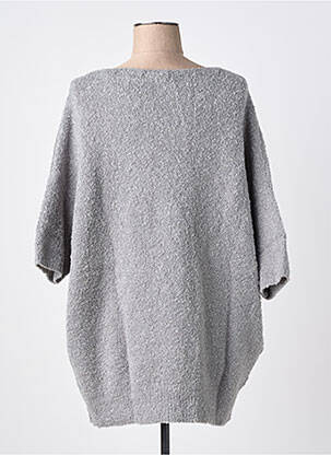 Pull tunique manches courtes gris RHUM RAISIN femme