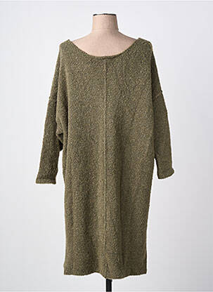 Pull tunique col rond manches longues vert RHUM RAISIN femme