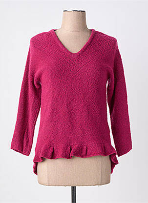 Pull coupe cintrée manches longues violet RHUM RAISIN femme