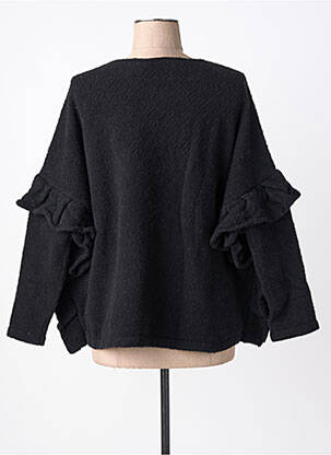 Pull col v manches longues noir RHUM RAISIN femme