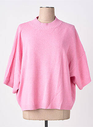 Pull coupe droite manches 3/4 rose RHUM RAISIN femme