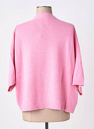 Pull coupe droite manches 3/4 rose RHUM RAISIN femme