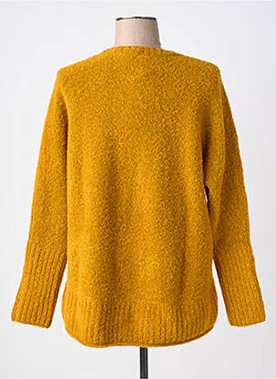 Pull coupe droite manches longues jaune RHUM RAISIN femme