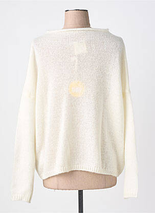 Pull coupe droite manches longues blanc RHUM RAISIN femme