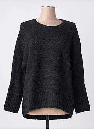 Pull col rond manches longues noir RHUM RAISIN femme