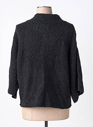 Gilet manches longues fermeture boutonnée sur le devant noir RHUM RAISIN femme