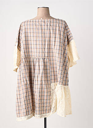 Tunique manches courtes col rond beige RHUM RAISIN femme