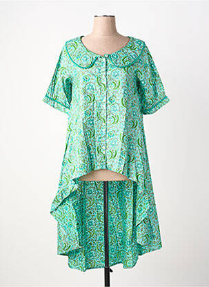 Tunique manches courtes col rond vert RHUM RAISIN femme
