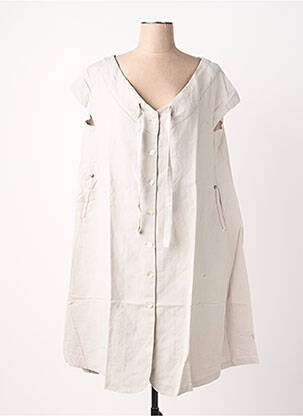 Tunique manches courtes col v gris RHUM RAISIN femme