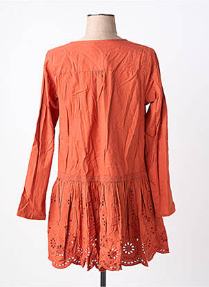 Tunique manches longues col v orange RHUM RAISIN femme
