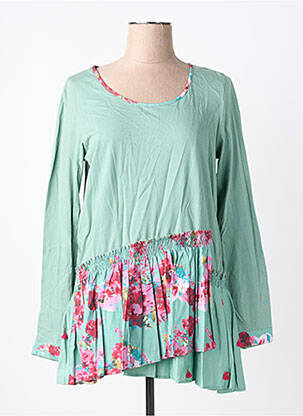 Tunique manches longues col rond vert RHUM RAISIN femme