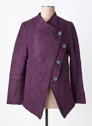 Manteau court poches sans capuche violet RHUM RAISIN femme